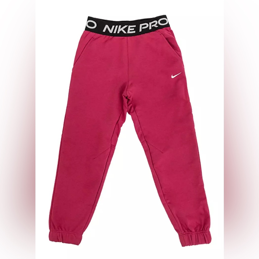 Nike Pro Dri-Fit Kids Fleece Jogger Sweet Beet NEW w Tags Sz XL